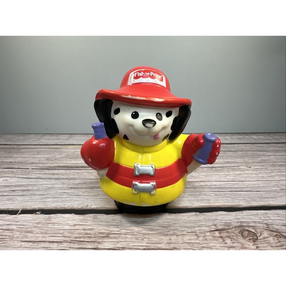 Fisher-Price Little People Animalville Dale Marion Firefighter Dog 2009